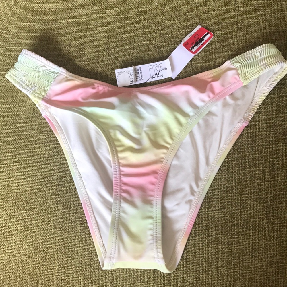 NWT tye dye topshop swim bikini bottoms